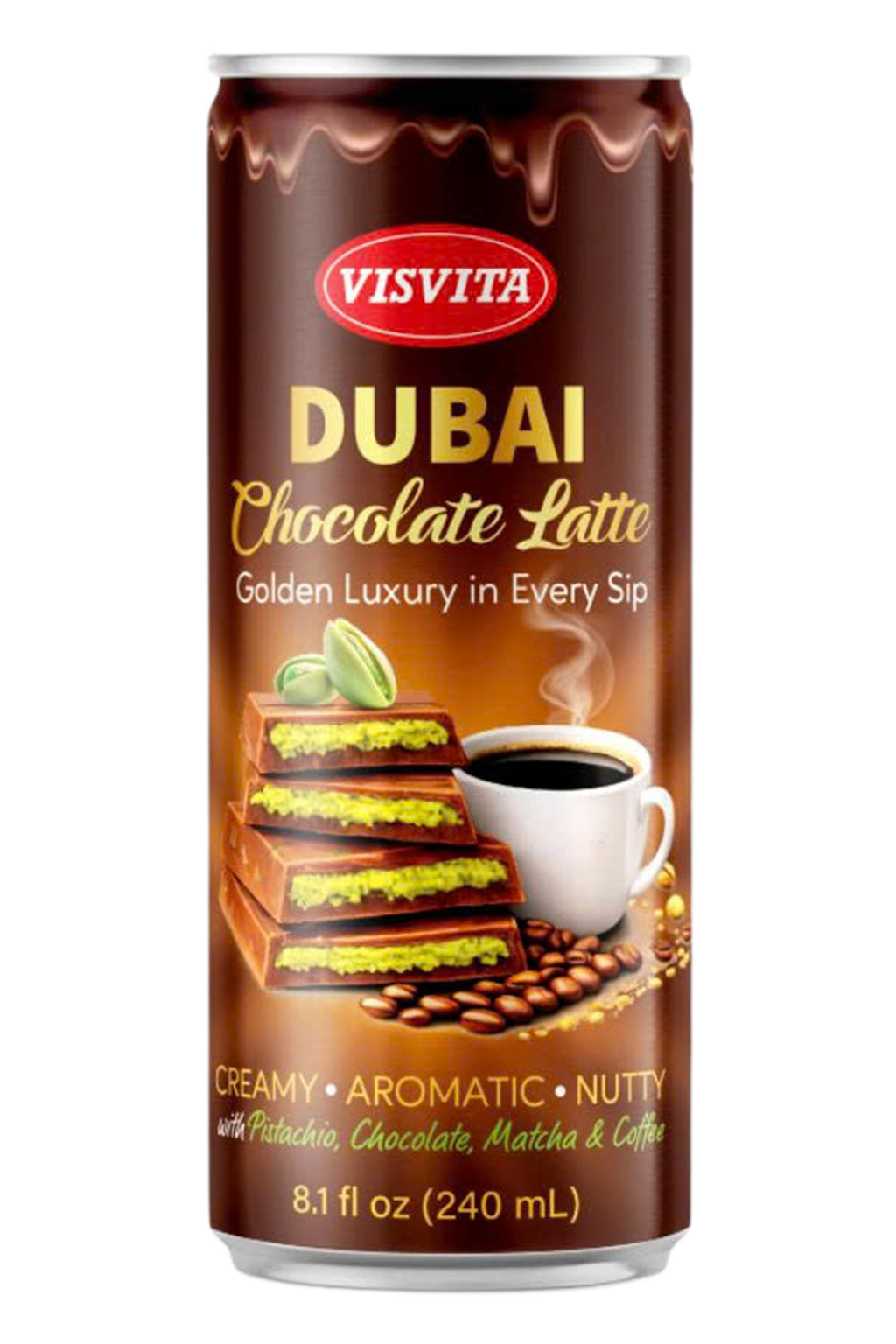 VISVITA dubai chocolate latte