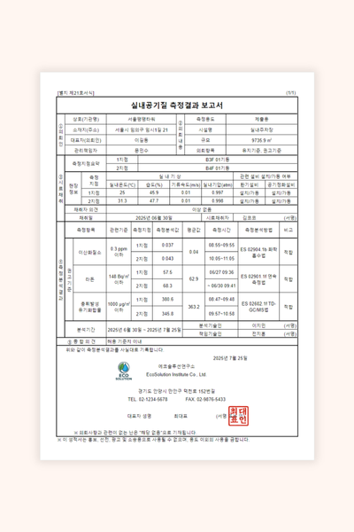 Indoor Air Quality Report