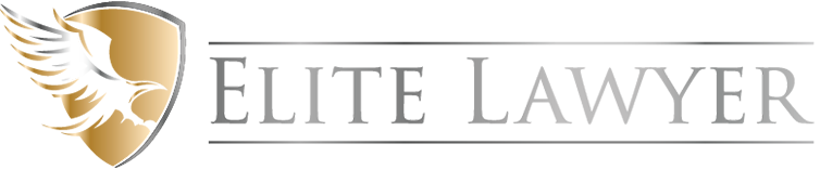 The elite lawyer logo has a shield with wings on it.