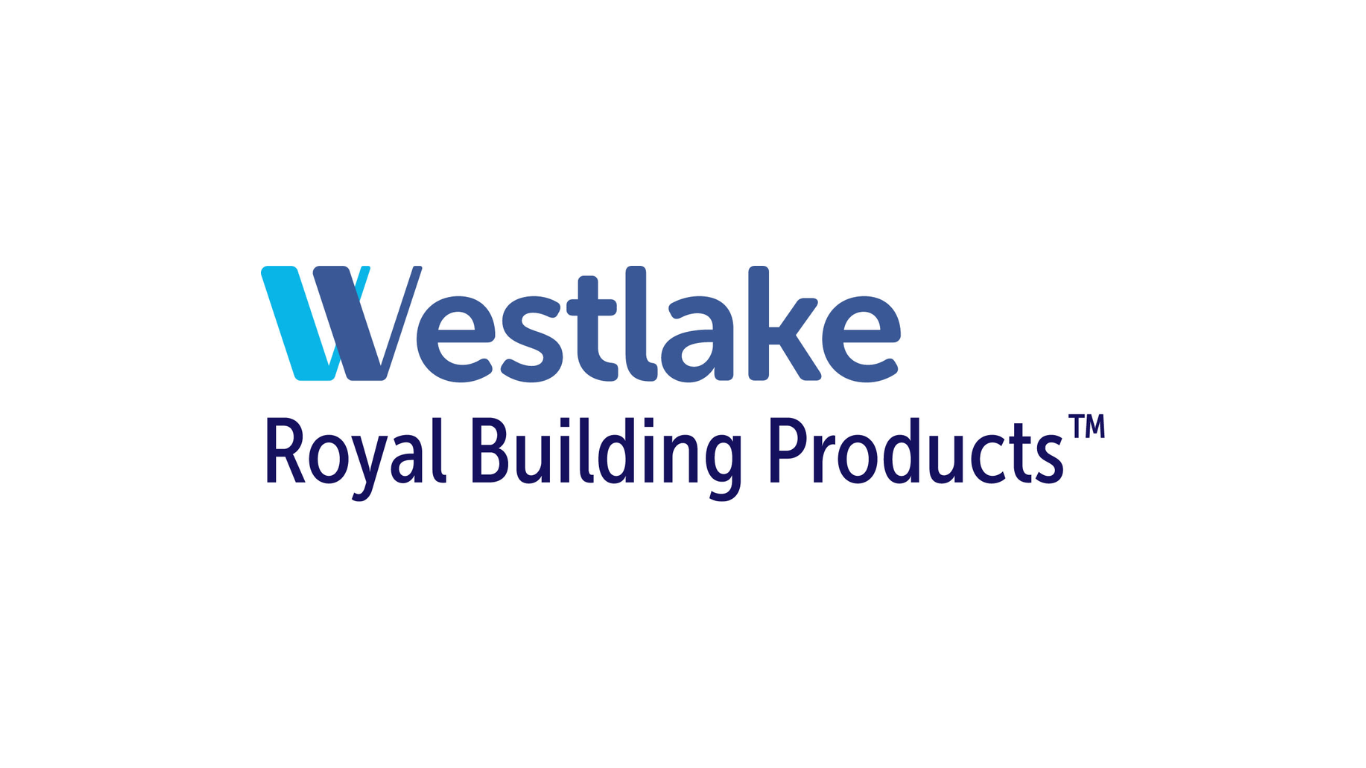 Westlake Royal Building Products logo, featuring blue and white text.