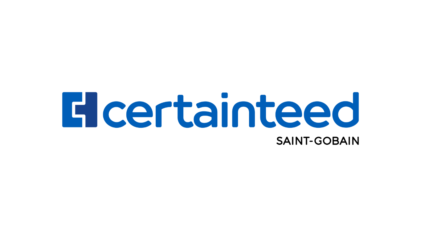 CertainTeed logo with blue square-like design and text in blue: