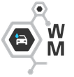 HOME PAGE Mini Icon Logo with molecule and car for Wash Method Carwash in Winnipeg, Canada