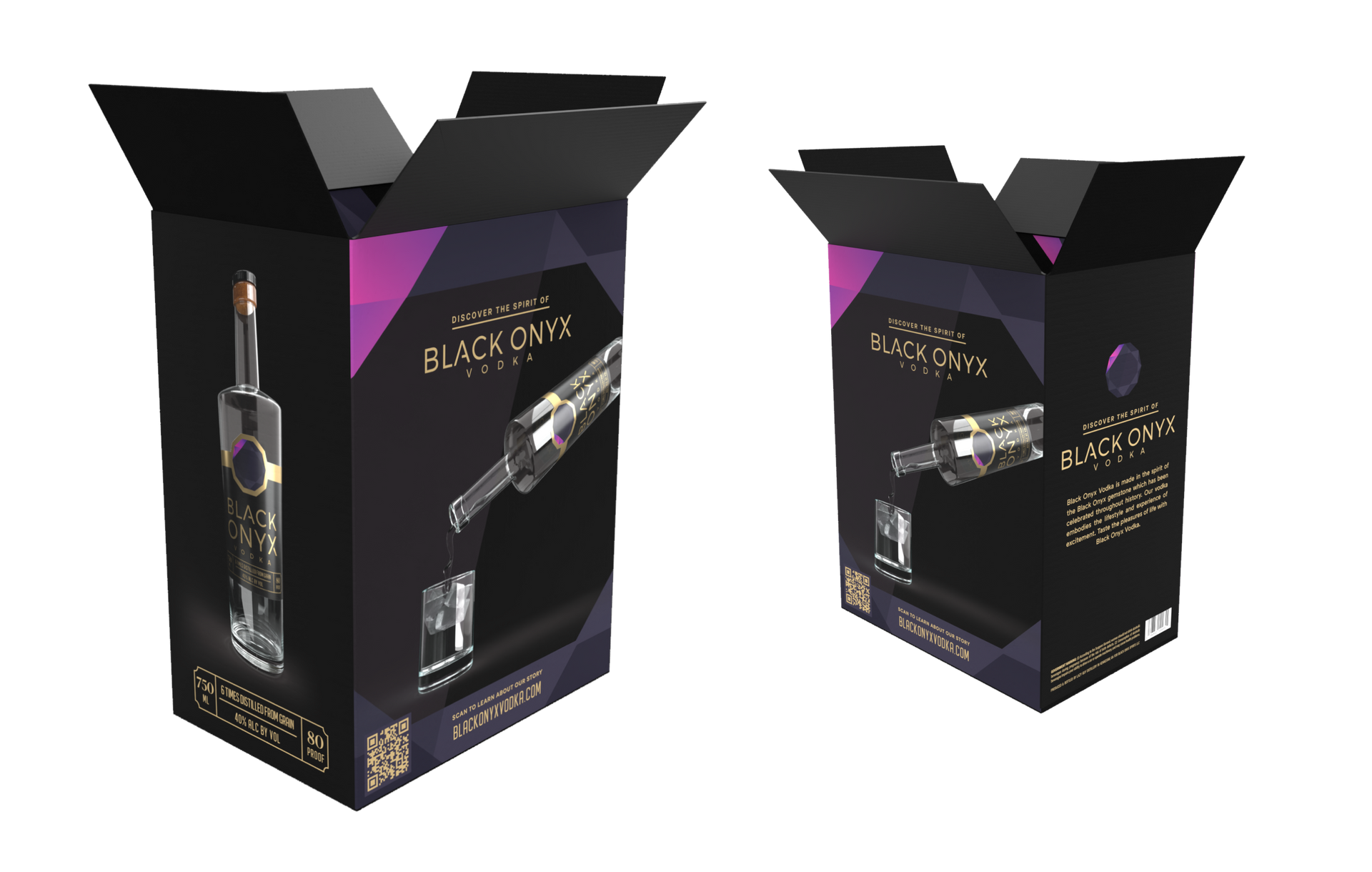 black onyx vodka design