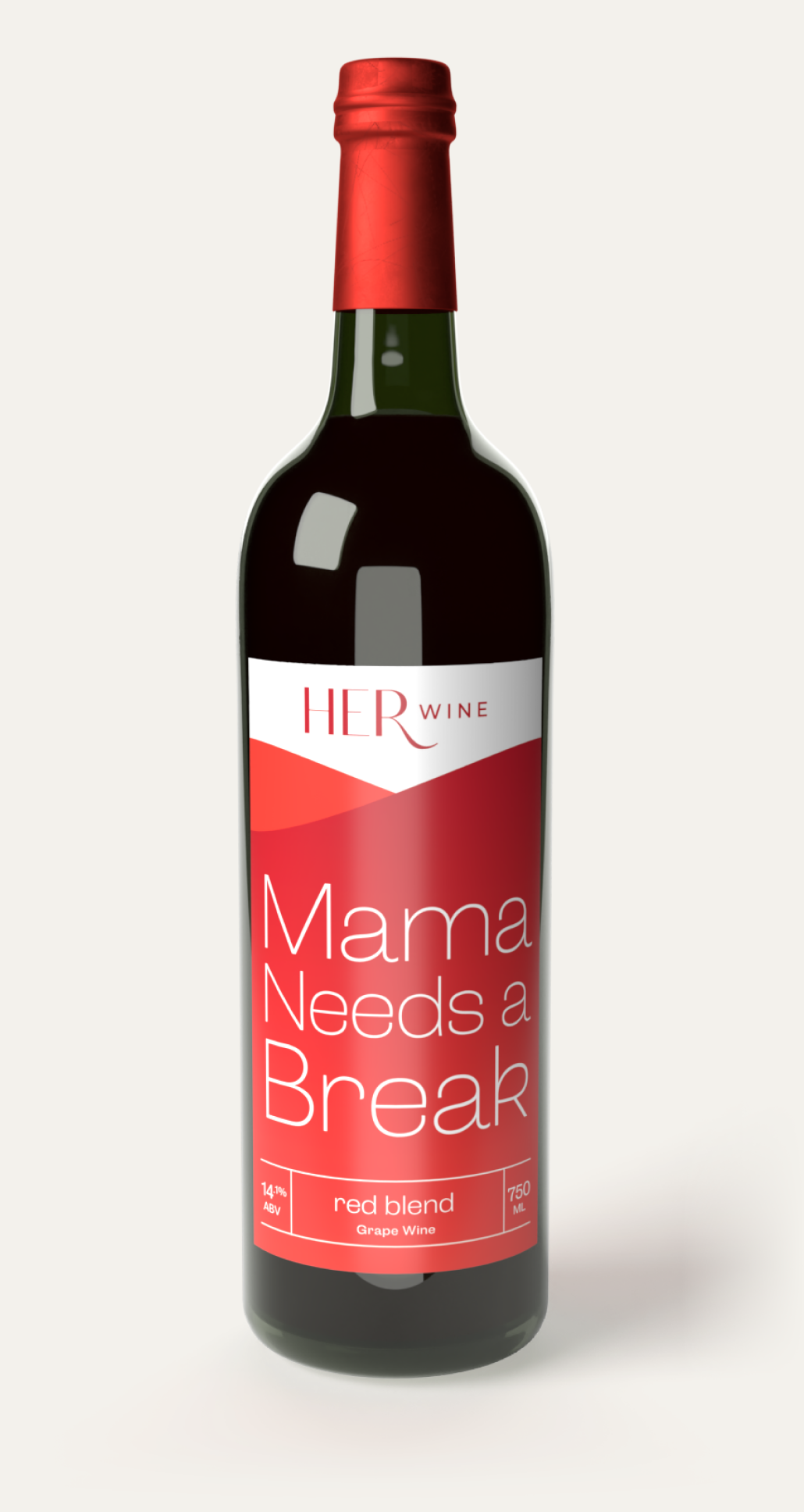 her wine label design