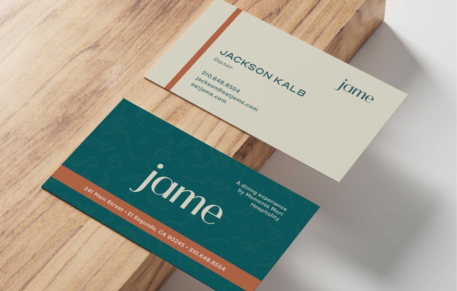 jame restaurant brand design