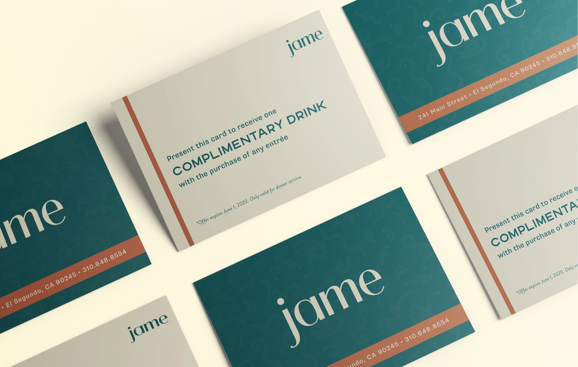 jame restaurant brand design
