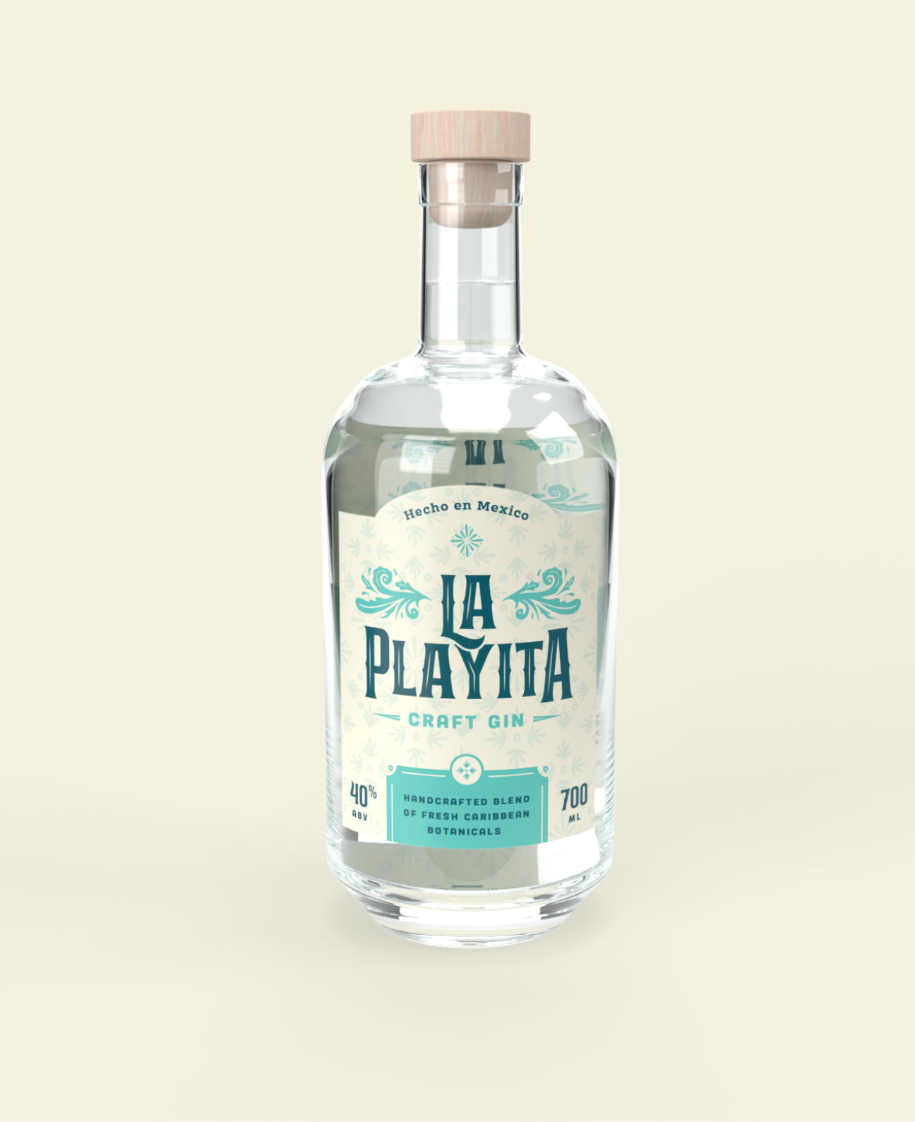la playita craft gin packaging