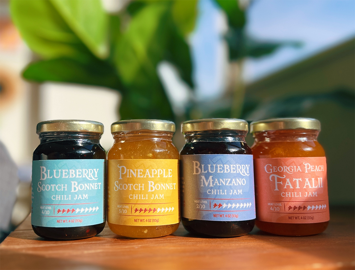 powerful pepper jam label design