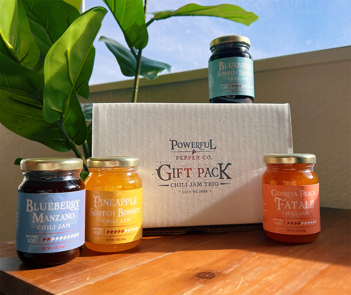 powerful pepper jam label design