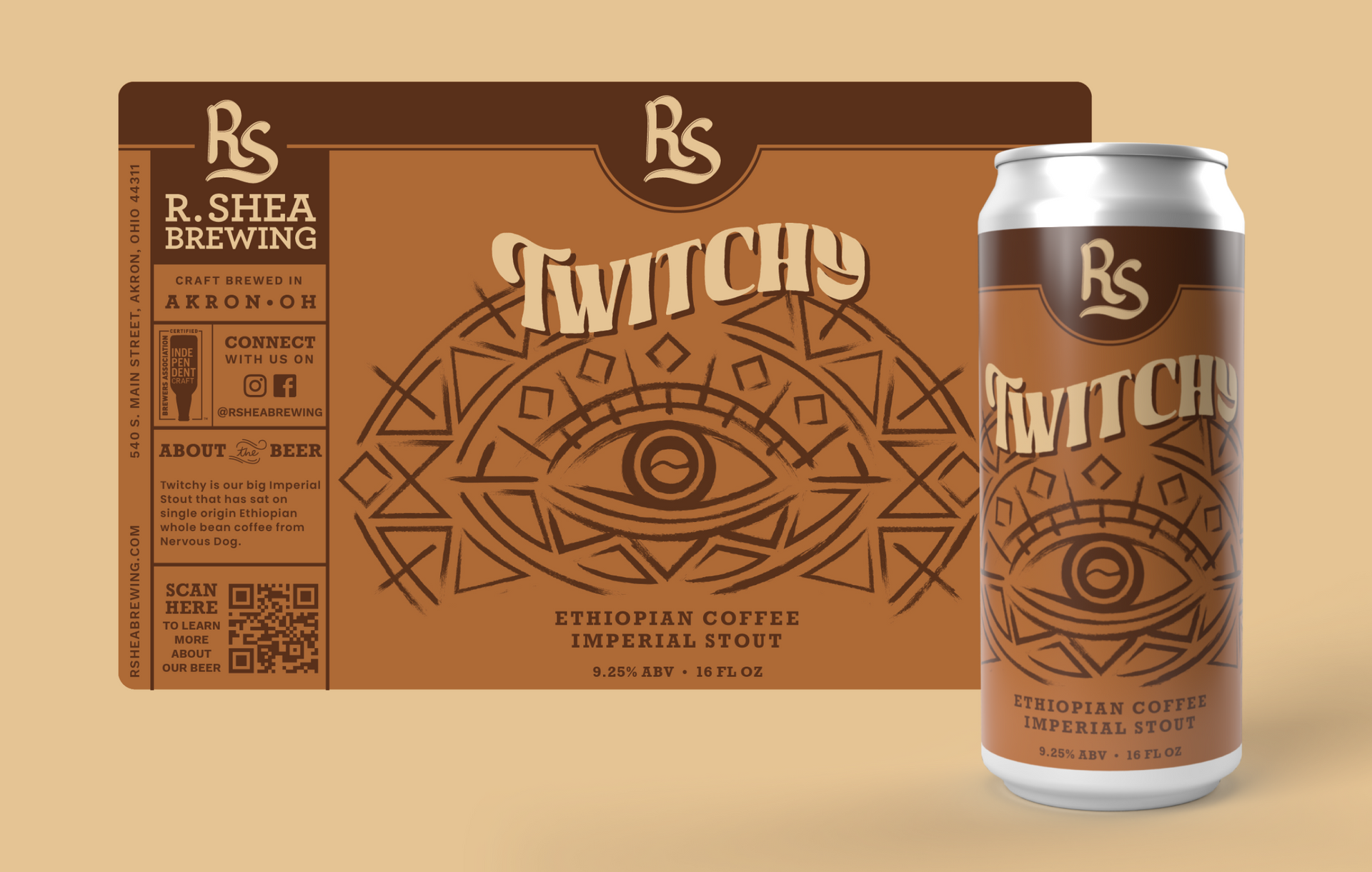 r shea brewing beer can design