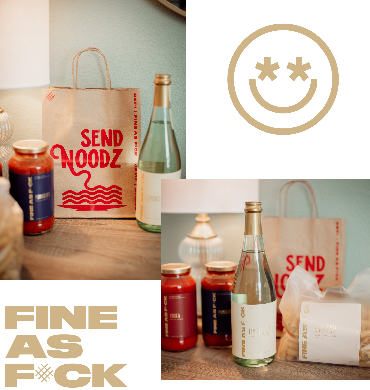 fine as f*ck italian food branding design