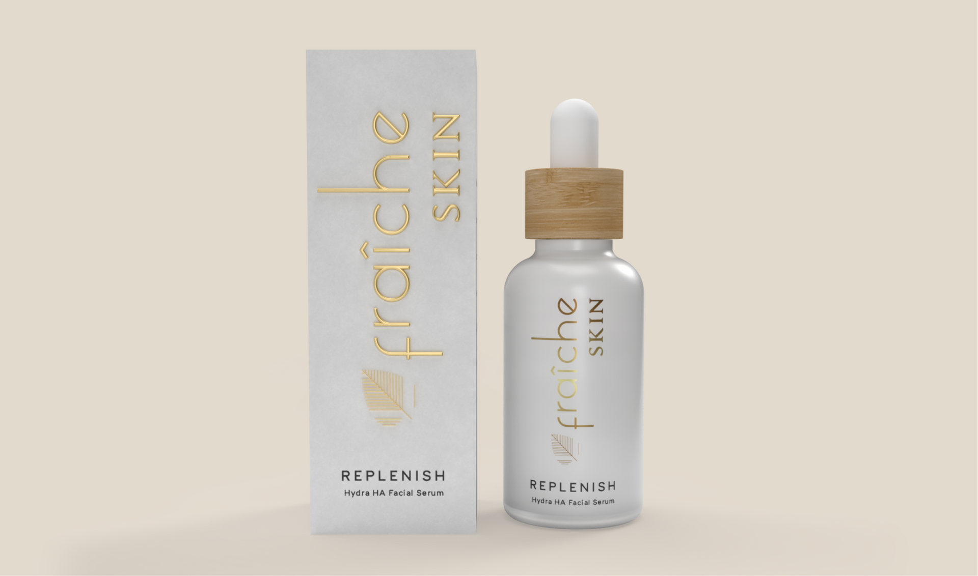 fraiche skin label and packaging design