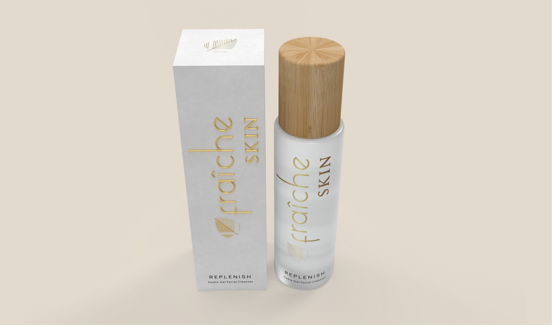 fraiche skin label and packaging design