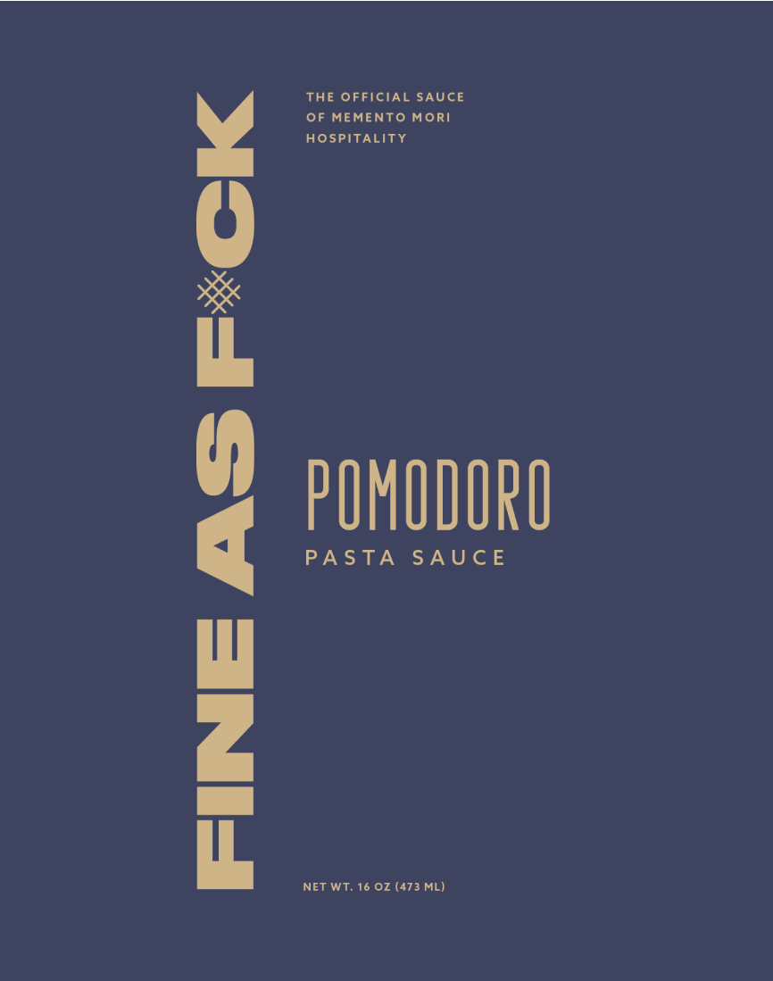 fine as f*ck italian food branding design