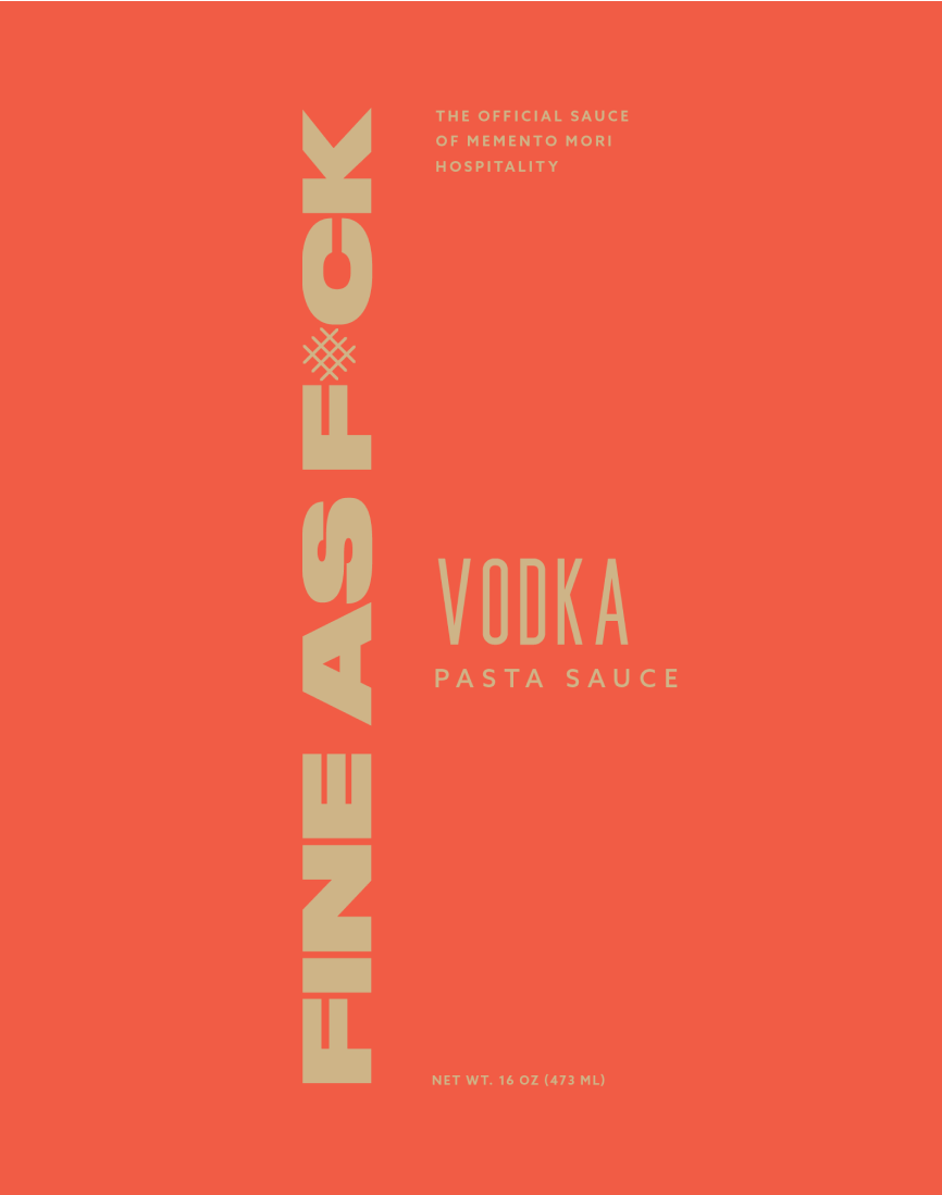 fine as f*ck italian food branding design