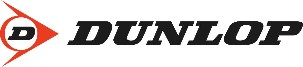 the dunlop tires logo is on a white background .