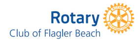 The logo for the rotary club of flagler beach
