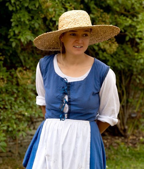 Acton Court costumed house guide Deb.