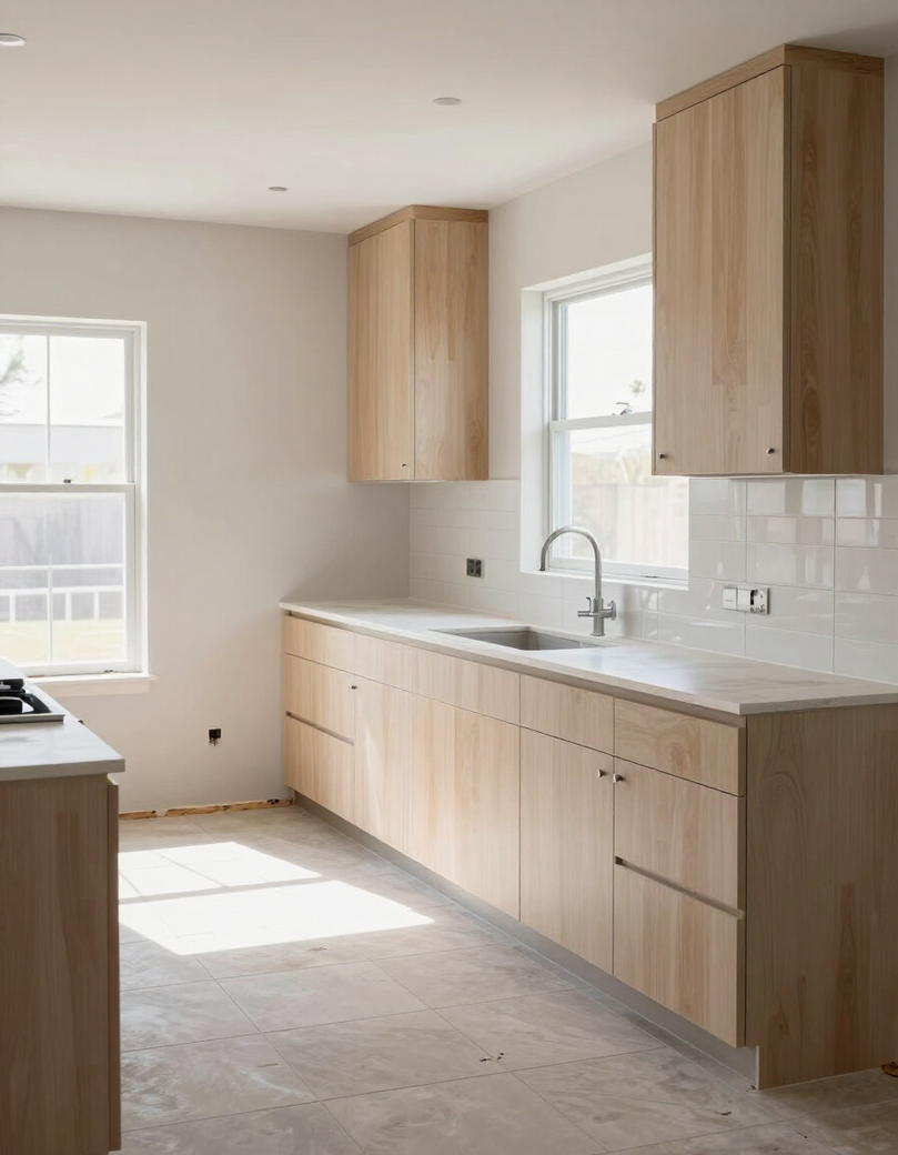 Interior renovation in progress showing careful workmanship