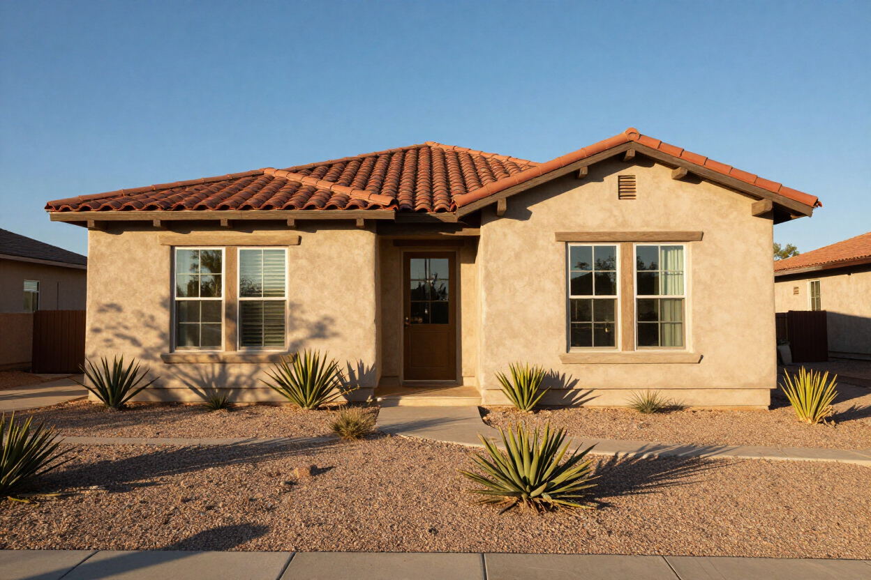 Finished home addition matching the existing house exterior
