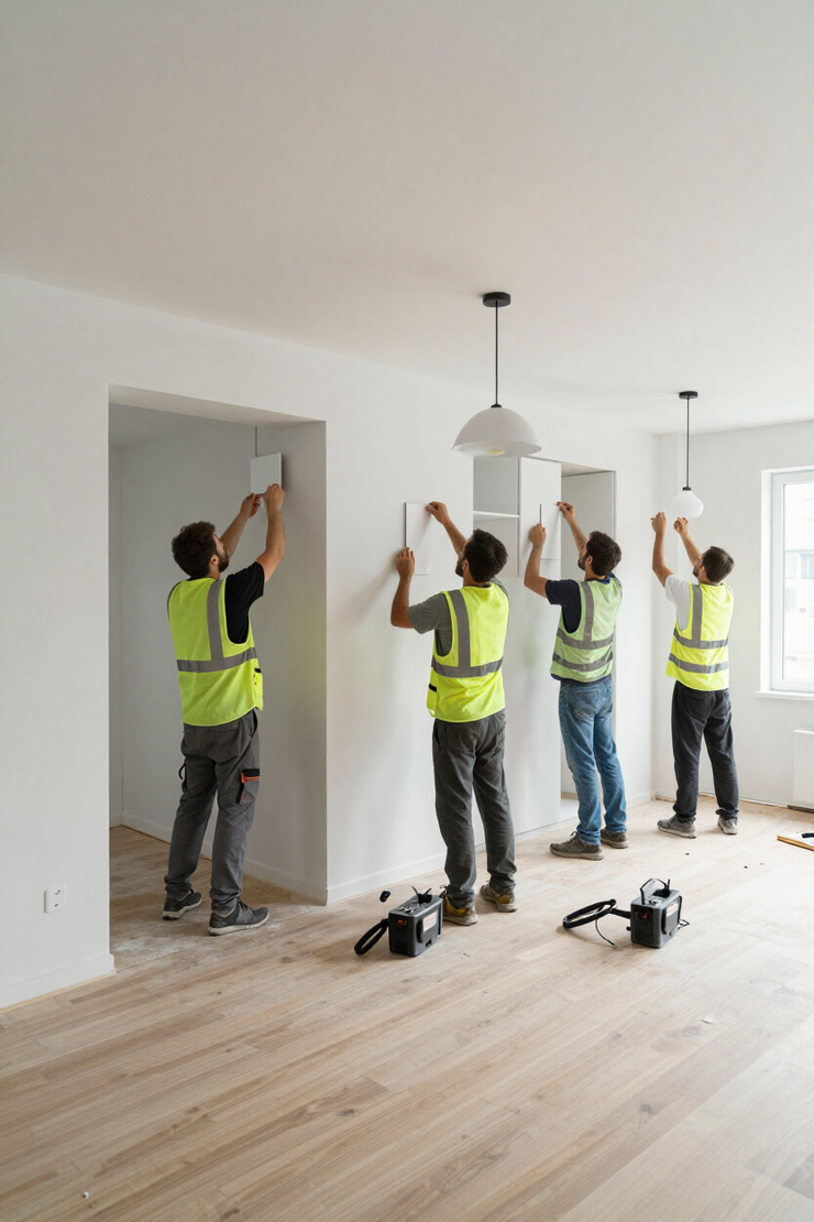 Apartment renovation in progress