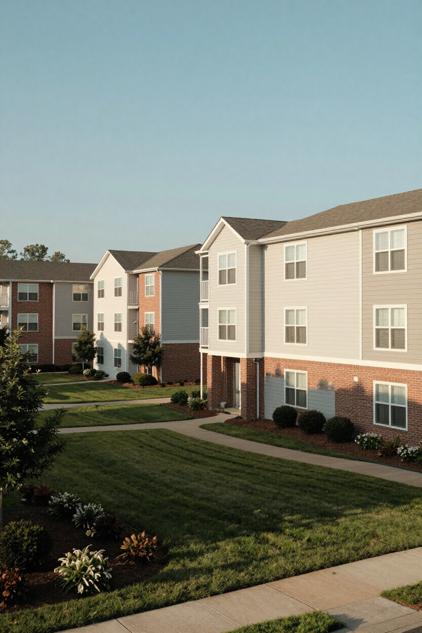 Multifamily apartment community exterior