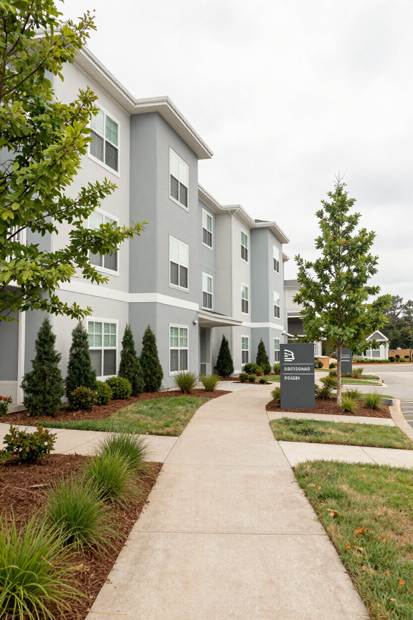 Repositioned multifamily apartment building