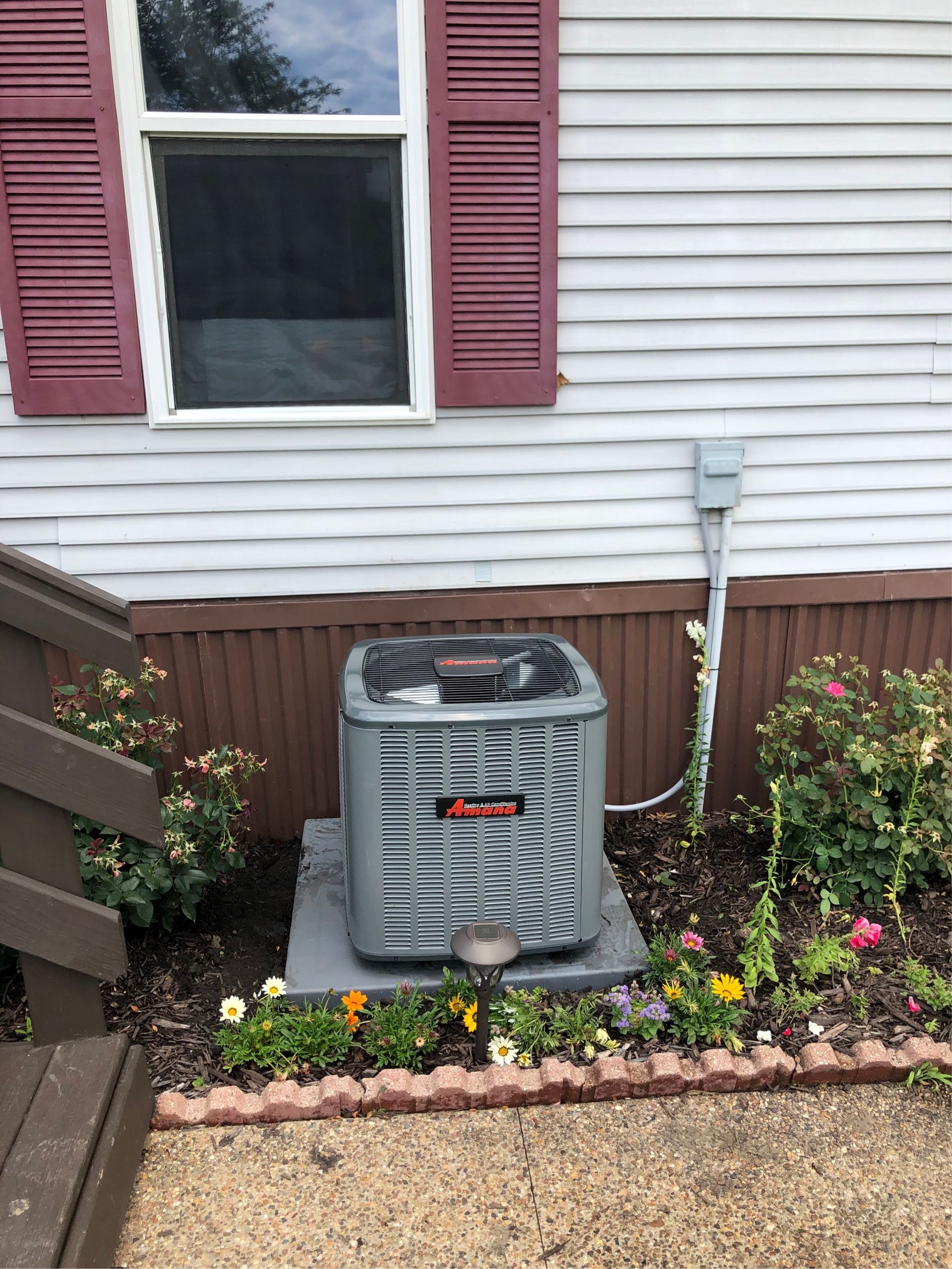 An AC installation in Washington, IA by Venteicher Heating and Cooling