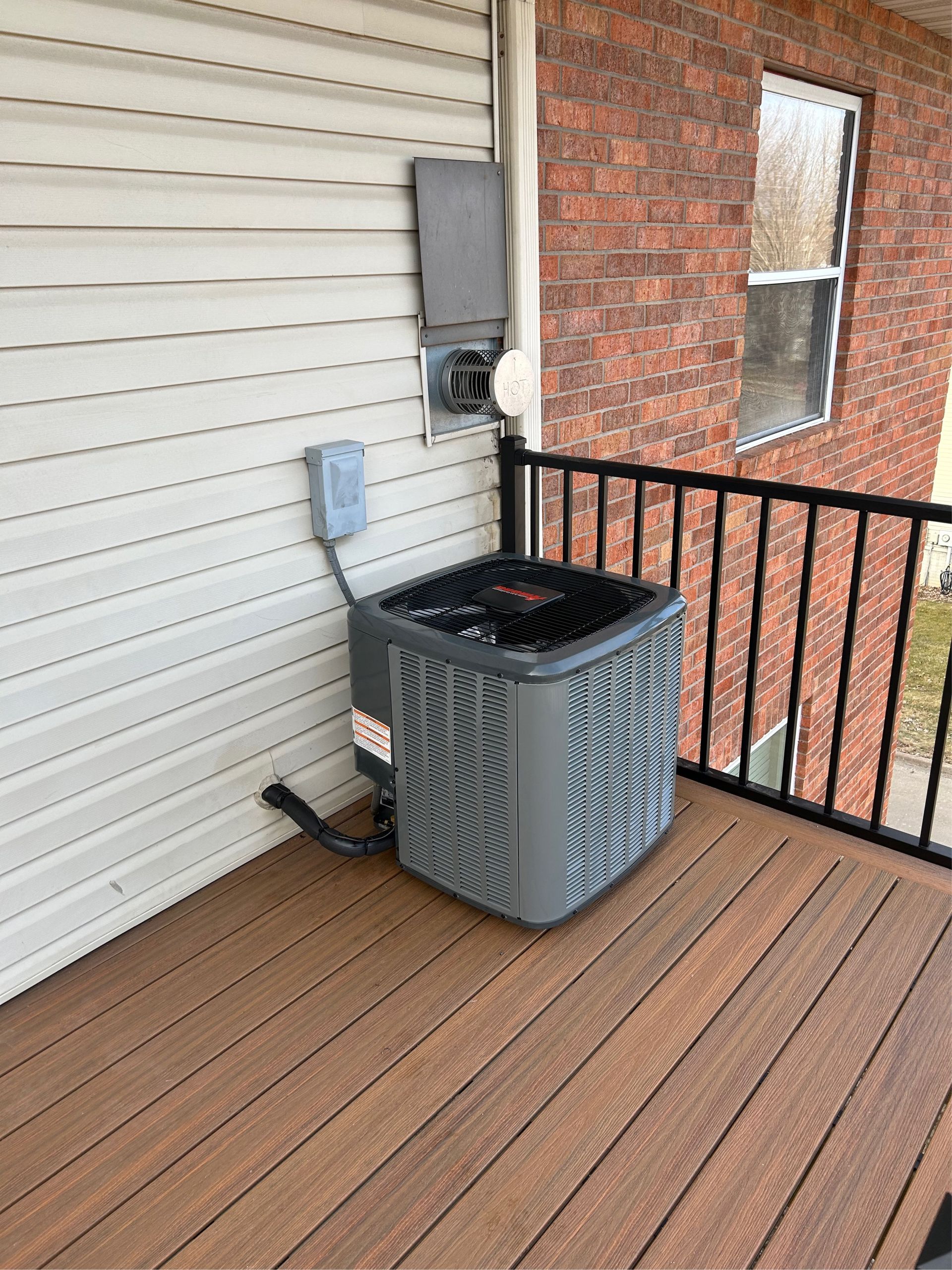 An AC installation in Washington, IA by Venteicher Heating and Cooling