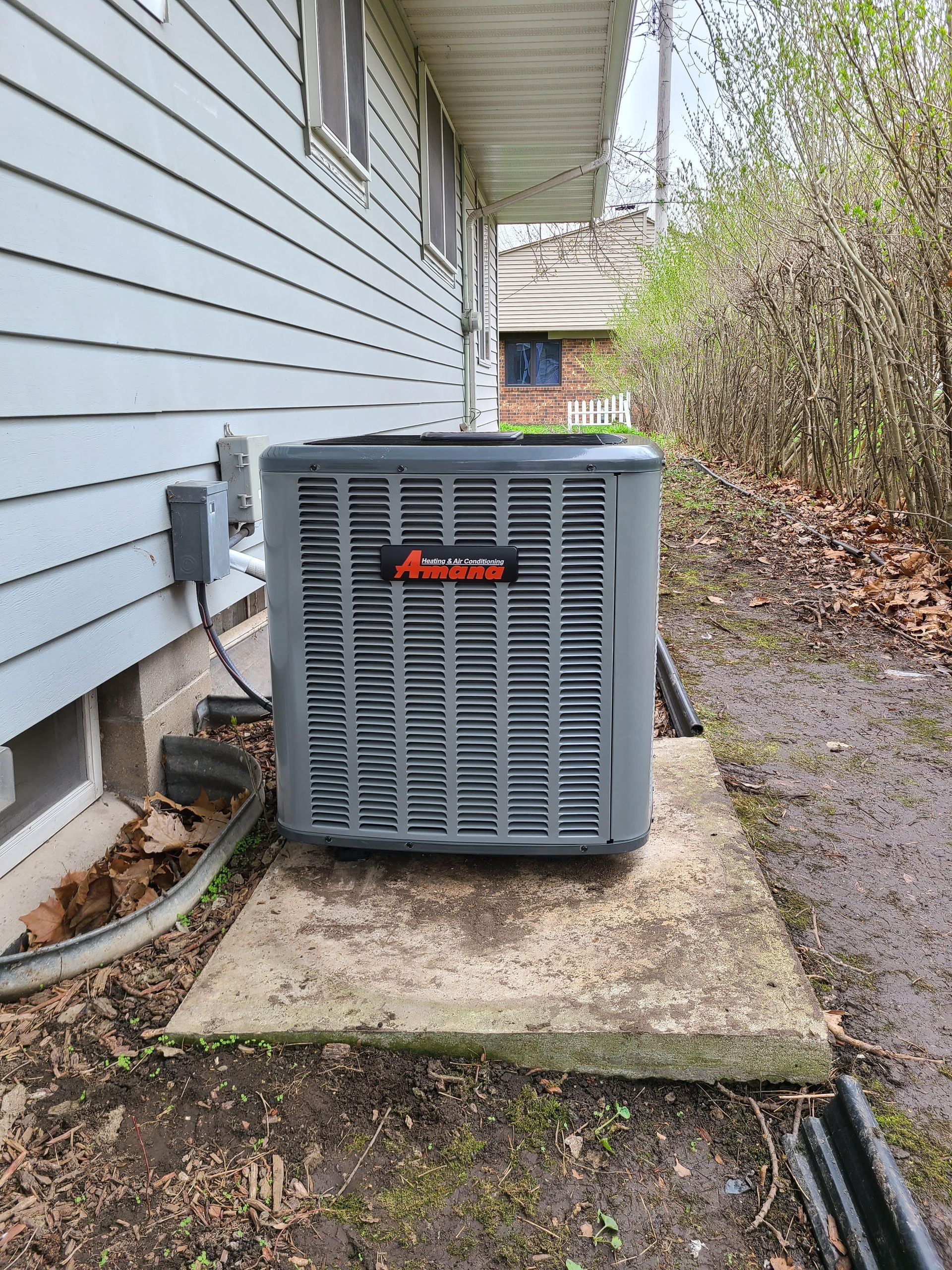 An AC installation in Washington, IA by Venteicher Heating and Cooling