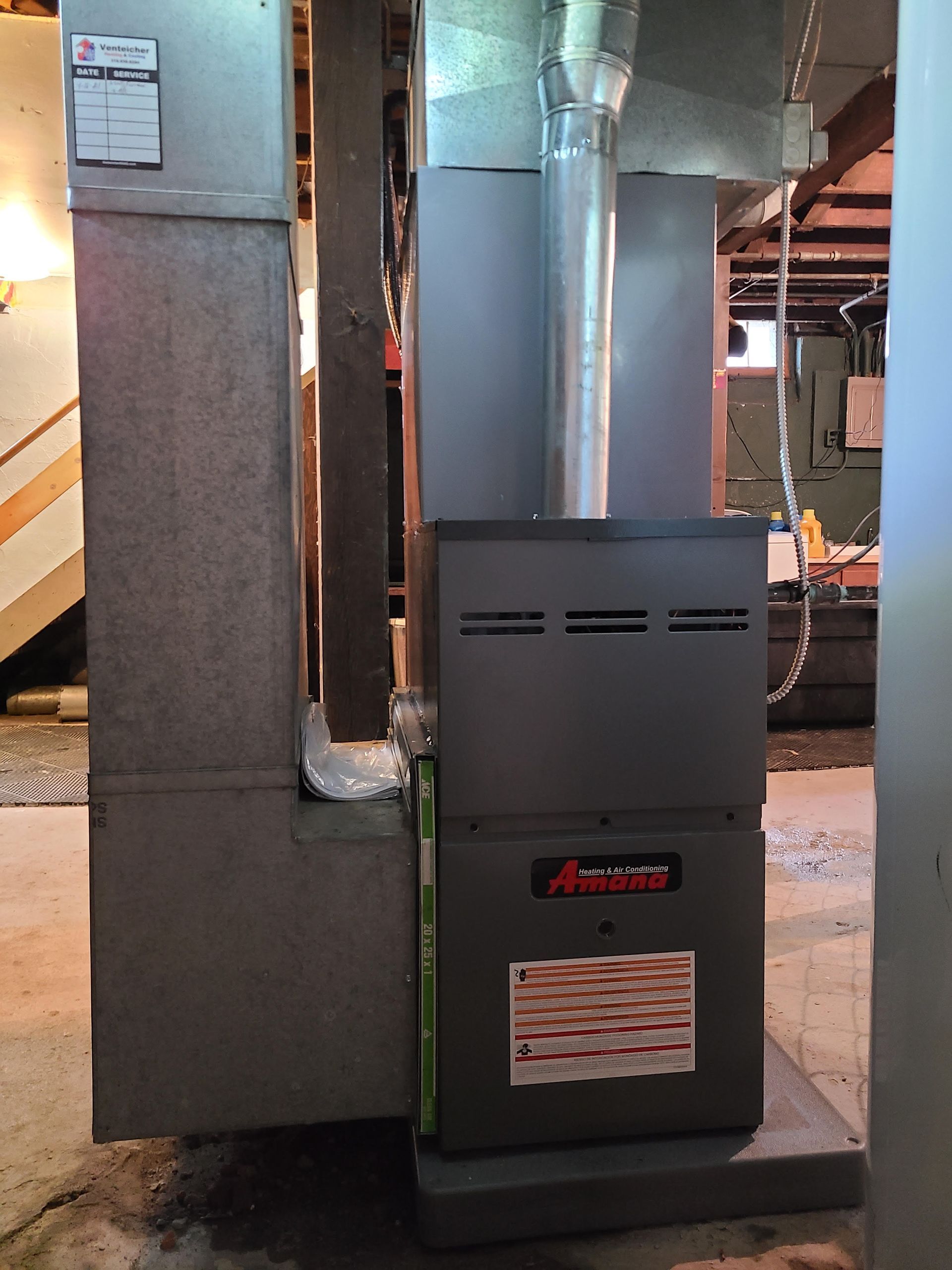 A furnace replacement in Washington, IA by Venteicher Heating and Cooling
