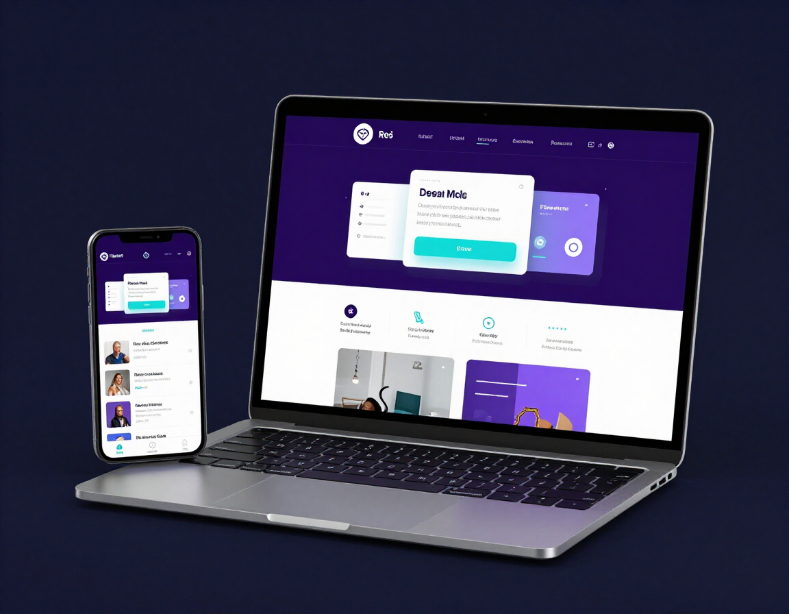 Mini site Shake mockup