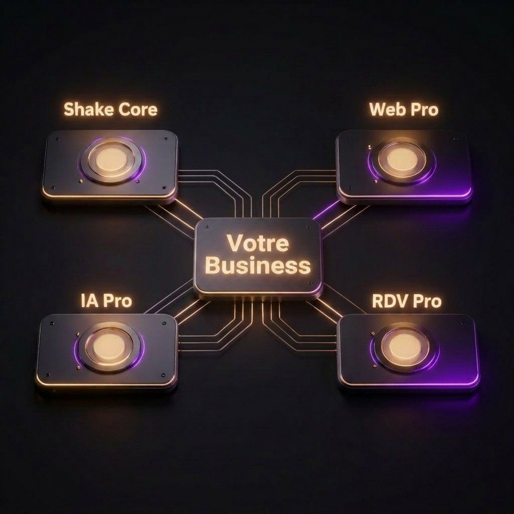 Écosystème Shake Infinity - 4 modules interconnectés