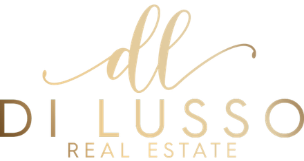 A logo for a real estate company called di lusso real estate