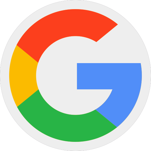 Google logo with multicolored “G” in red, yellow, green, and blue on a white background