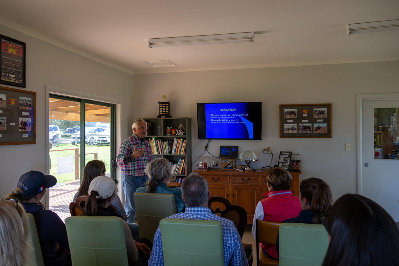group of people at a presentation in the board room at The Patch