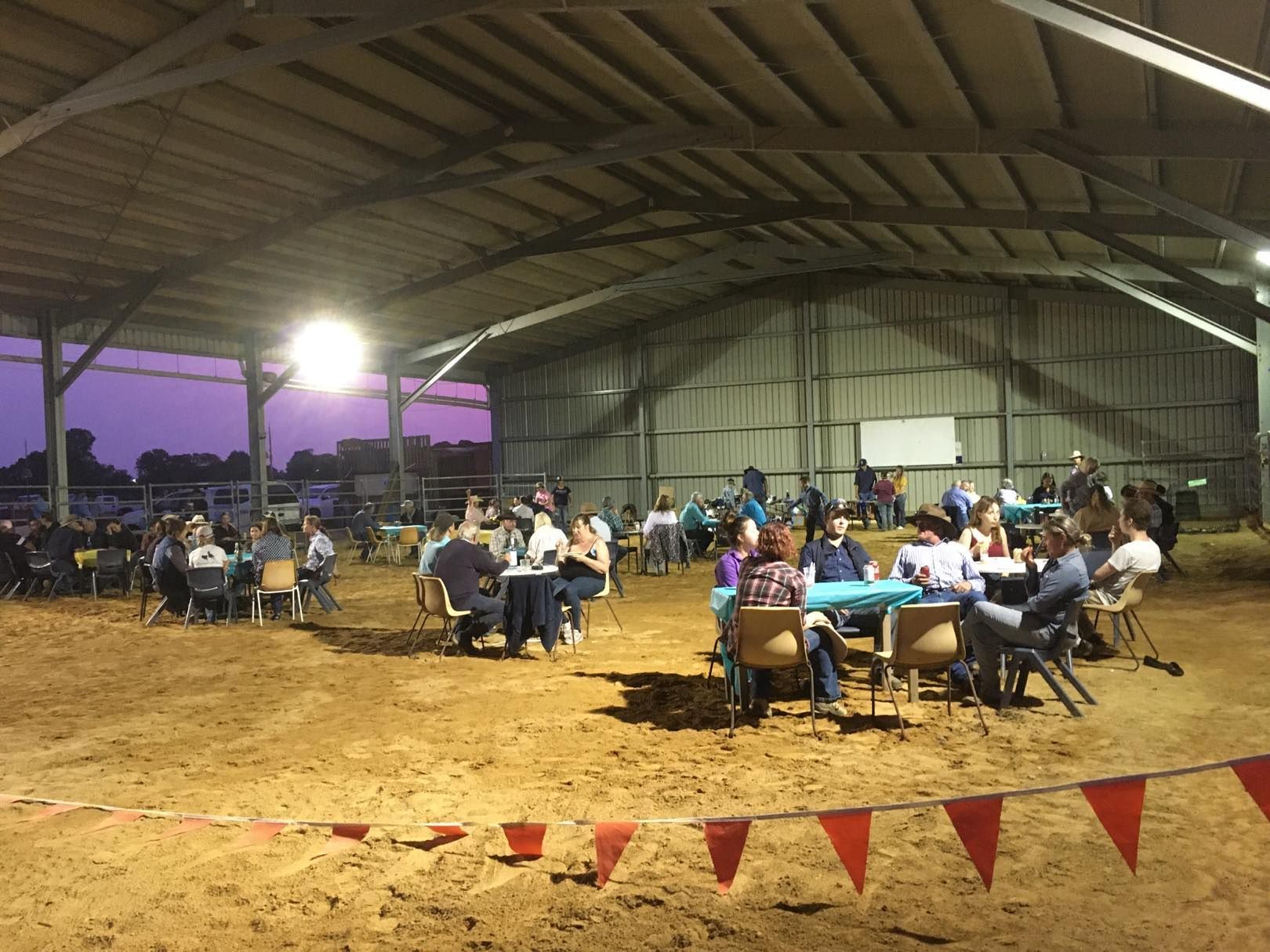party in the covered arena