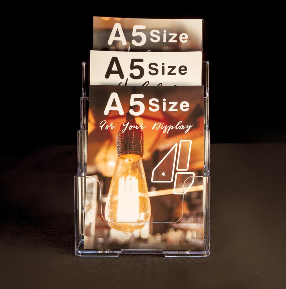 A5 promotion clear brochure holder from 4Displays