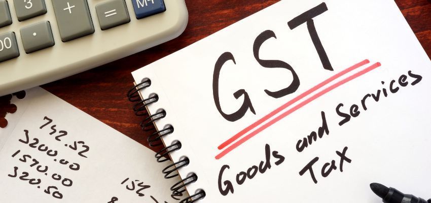 A calculator and a note about GST tax.