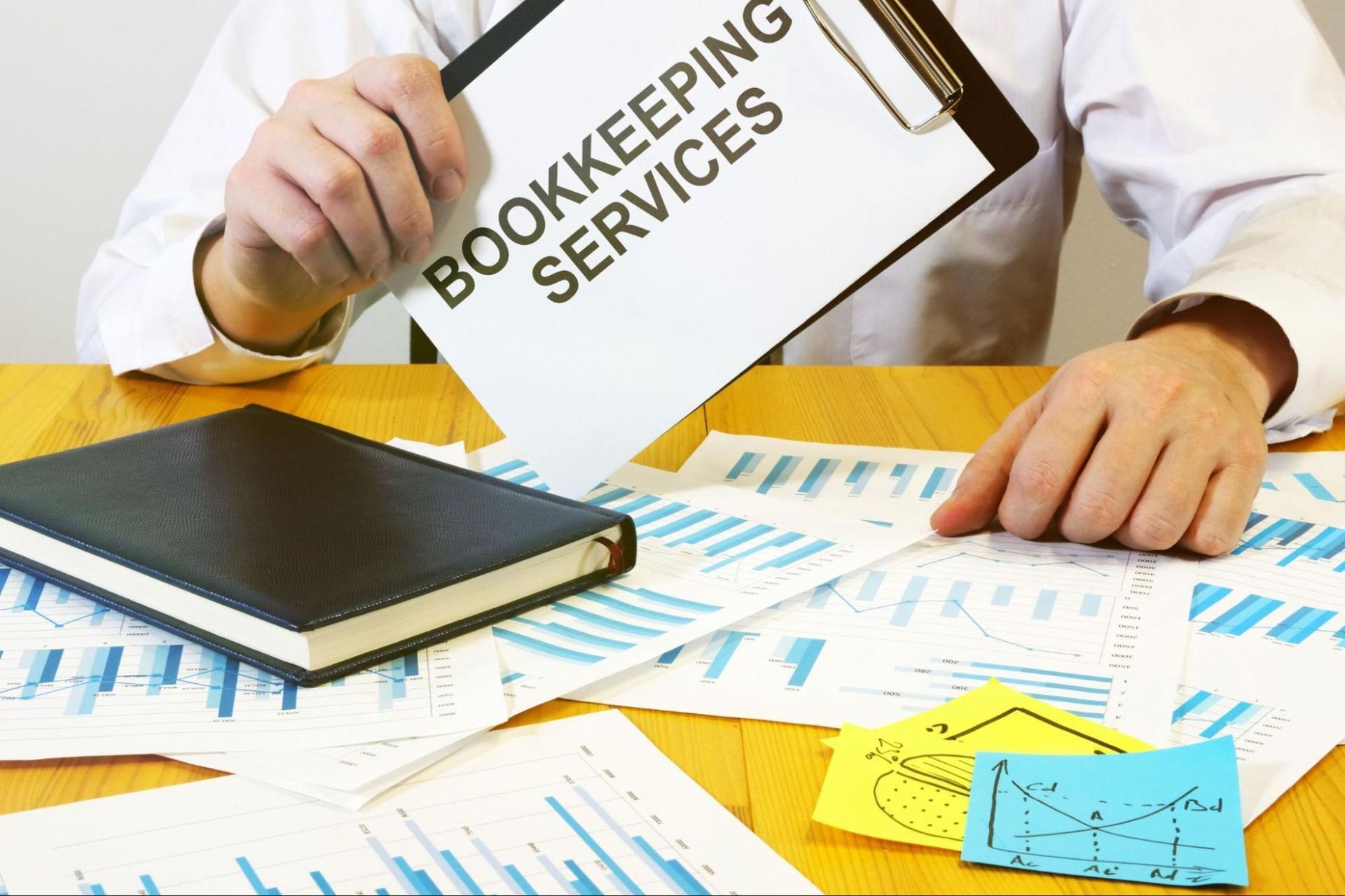 The bookkeeper is responsible for managing the company's financial records. 