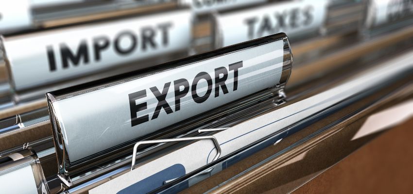 Folders containing the names of import and export.