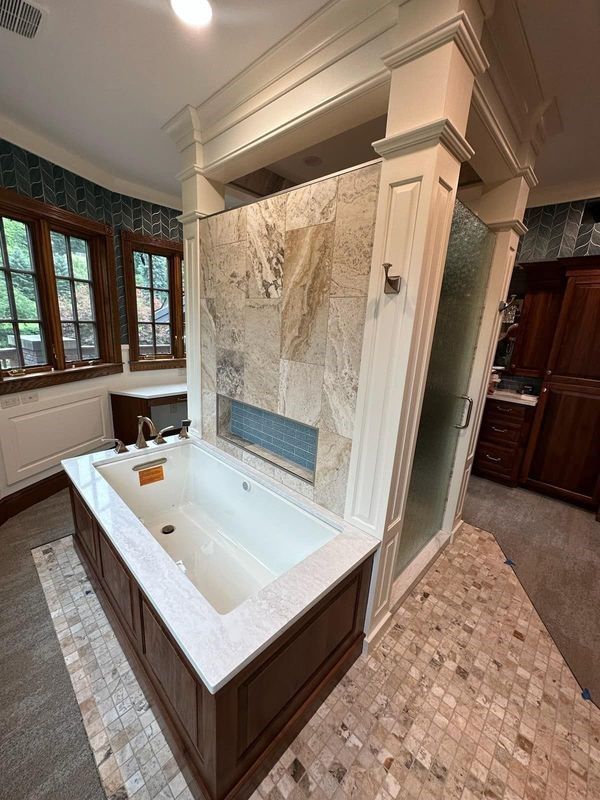 Master Bath with a Soaking Tub