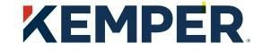 KEMPER logo in blue and red text on a white background