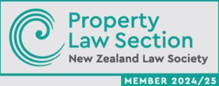 The logo for the property law section new zealand law society