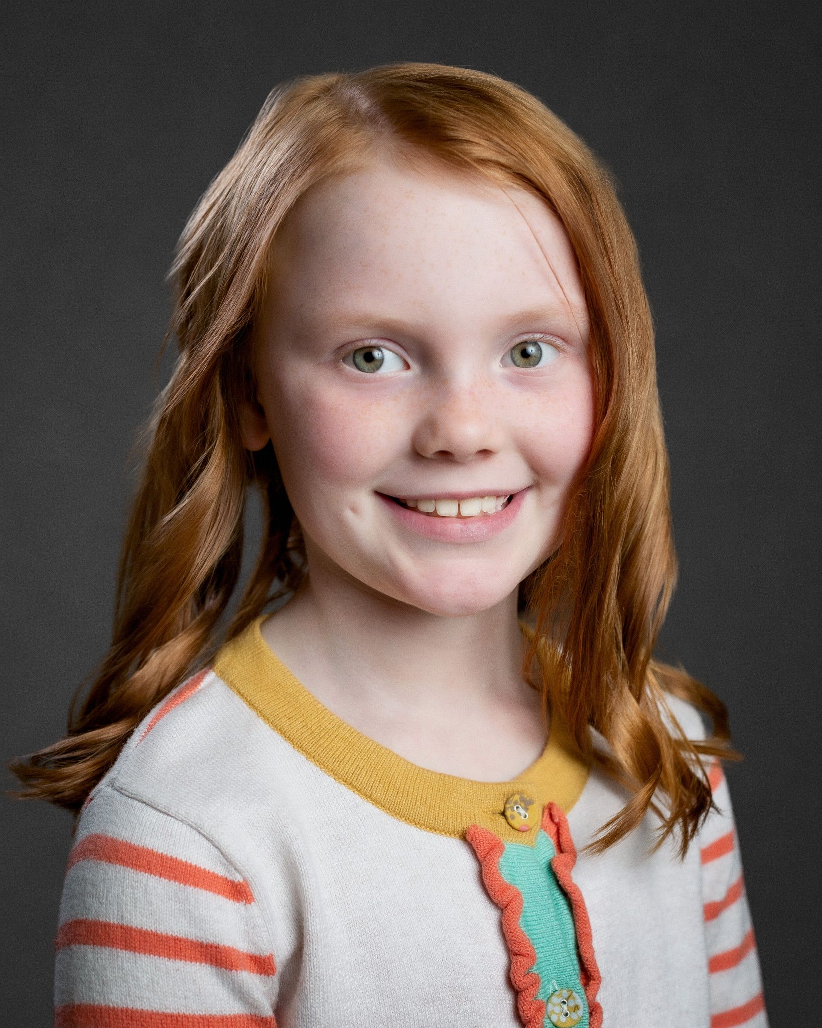 Professional homeschool student headshots taken on location for co-ops in Middle Tennessee. Clean, natural lighting portraits with a simple studio-style look.