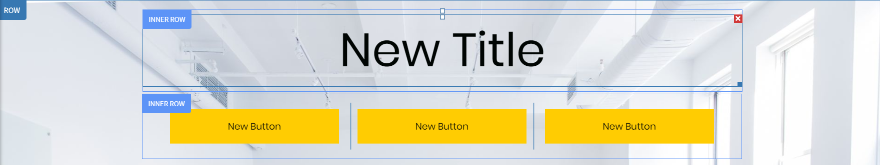A banner with the words `` new title '' written on it