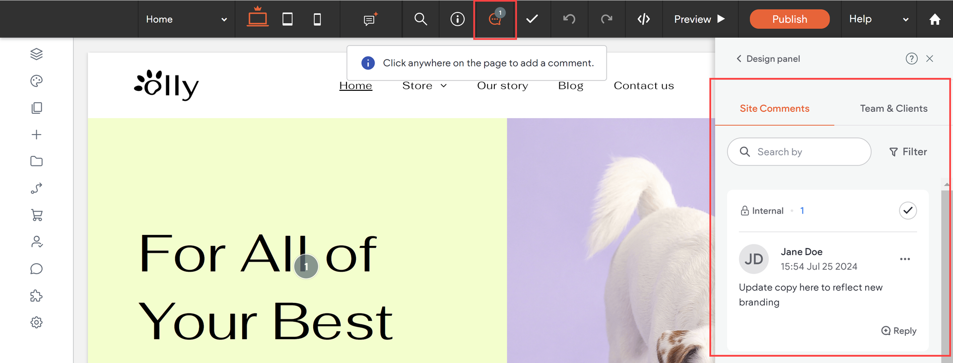 A screenshot of a website that says for all of your best