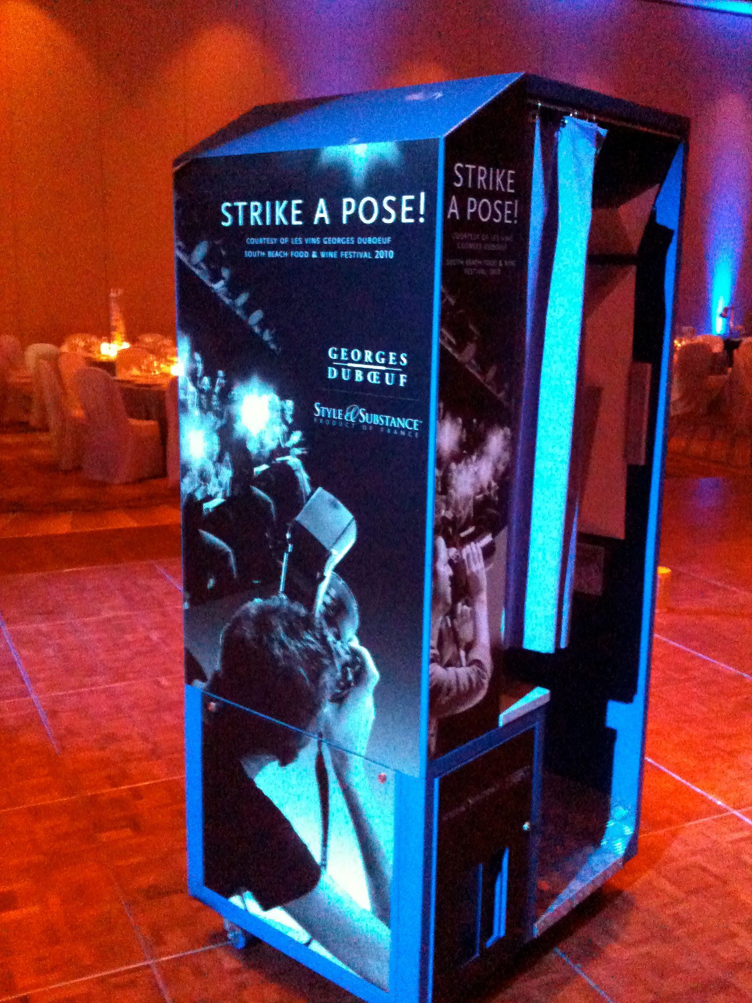 Photo booth with 