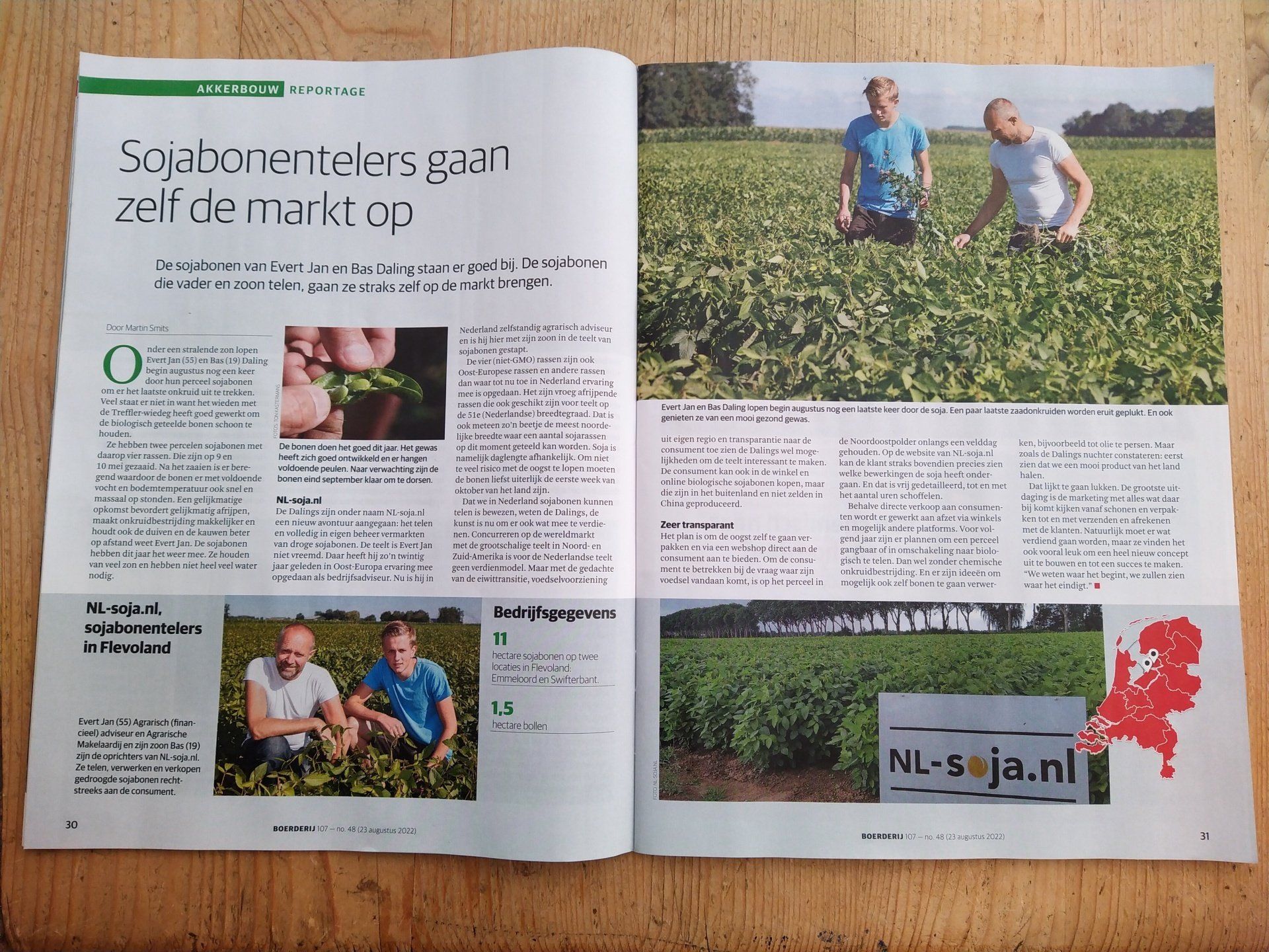 Artikel NL Soja vakblad Boerderij