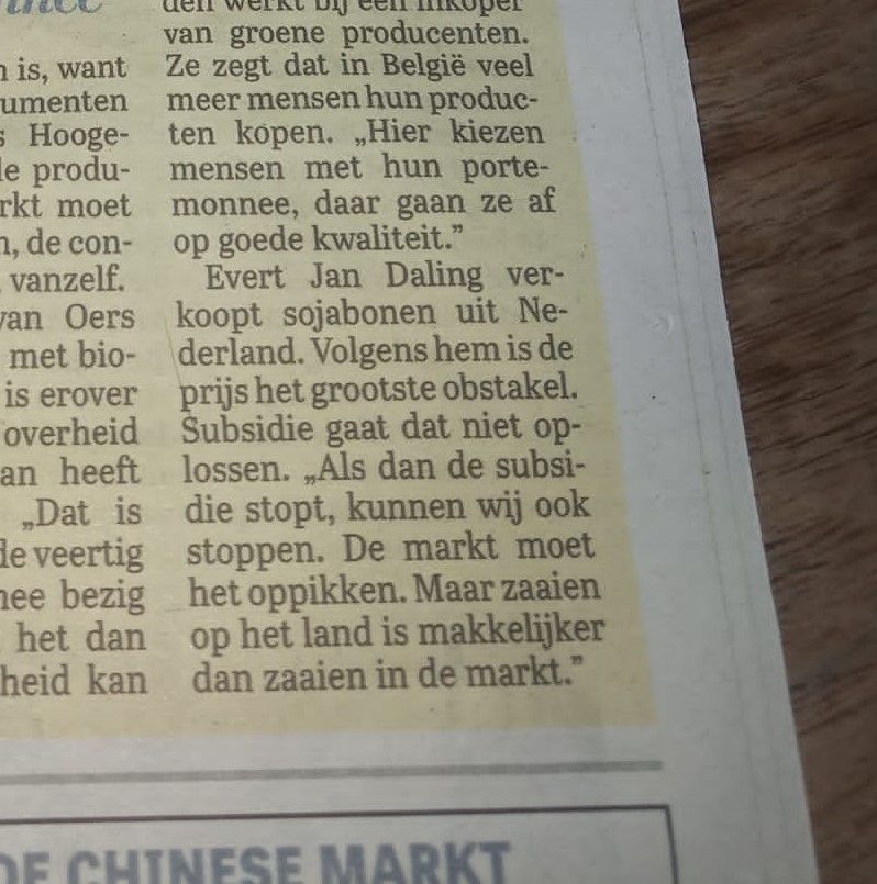 Zaaien in de markt
